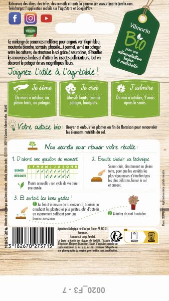 Mélanges de fleurs - Fleurs Méllifères en Mélange - BIO - MEDIA_PACKAGING_VERSO